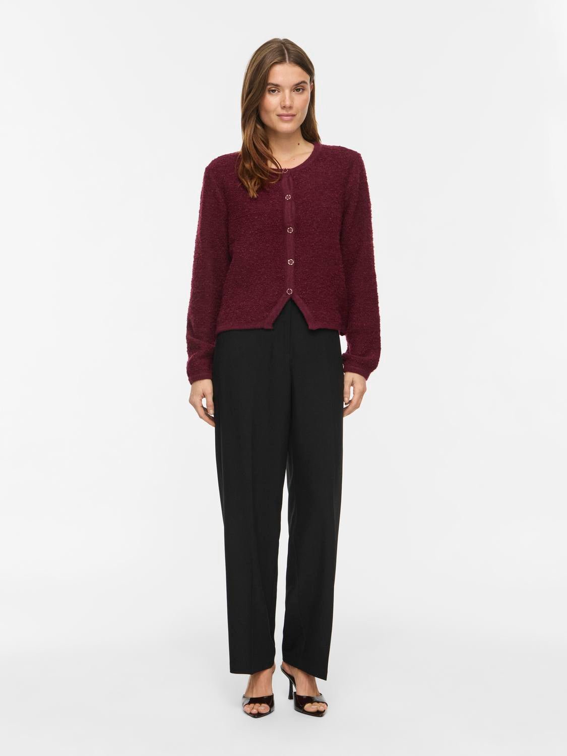 VIPIGGA Knitted Cardigan - Port Royale - VERO MODA & VILA Bergvik